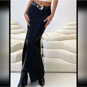 Princess Polly Black Maxi Skirt